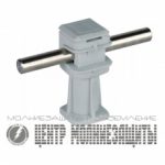 Держатель проводника 6-8 мм серый, высота 36 мм, пластик