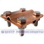 Крестообразный зажим пруток-пруток 8-10 мм, медный