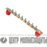 ГЗШ 8 подключений, 40х4 мм, медь 